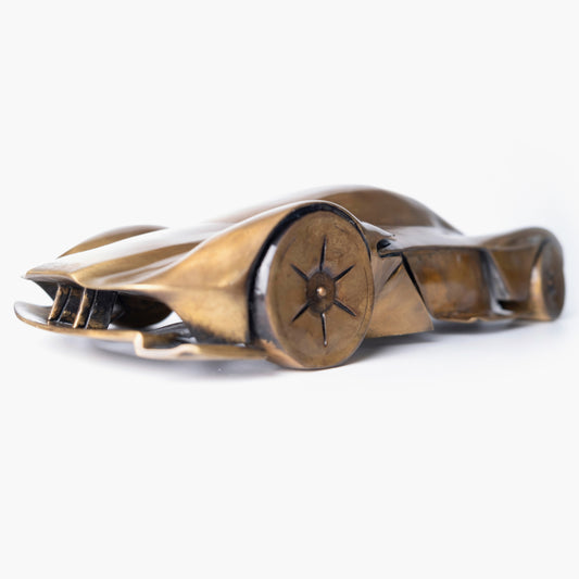 Handcrafted Gold Brass sports car