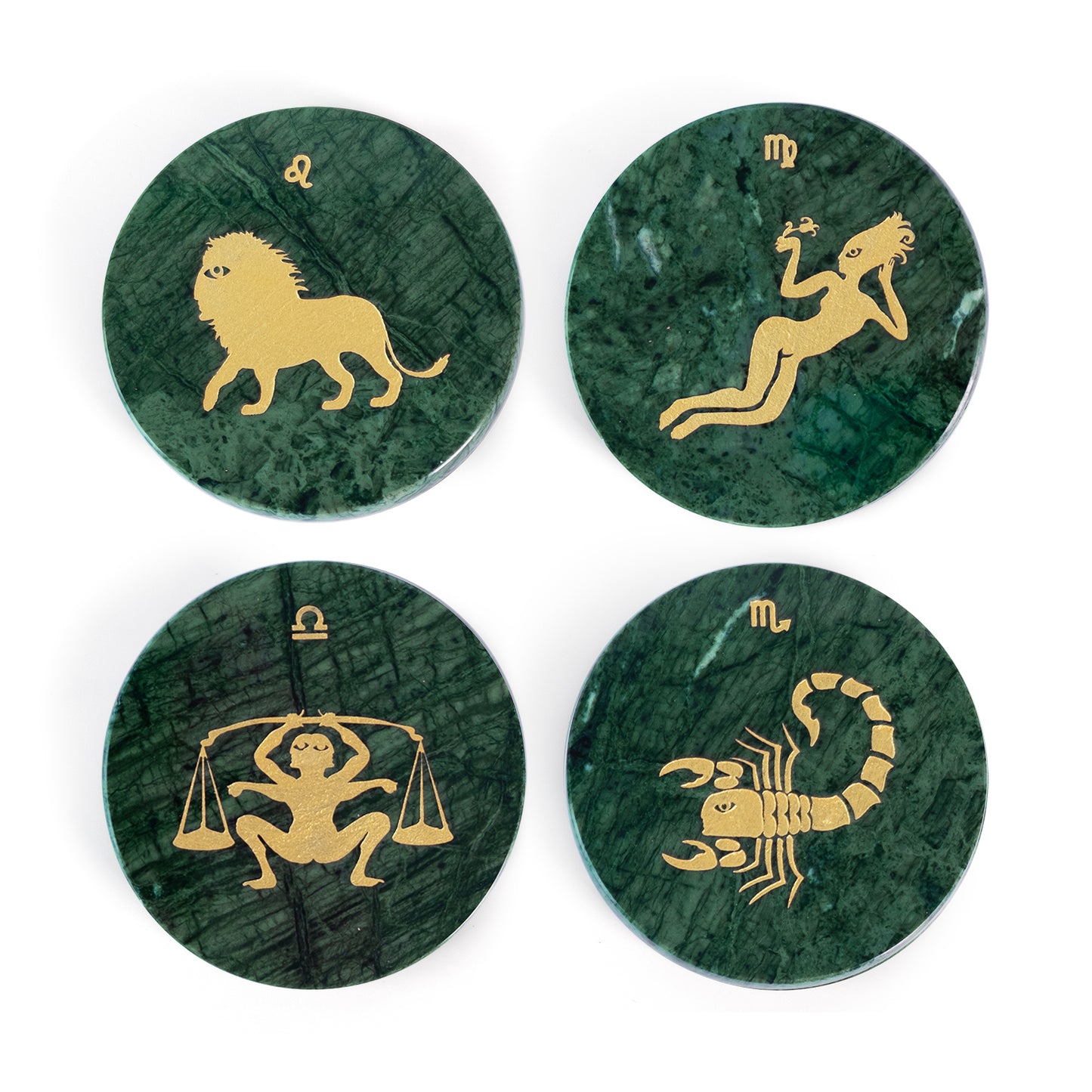 Constellation White Marble Drink Coasters