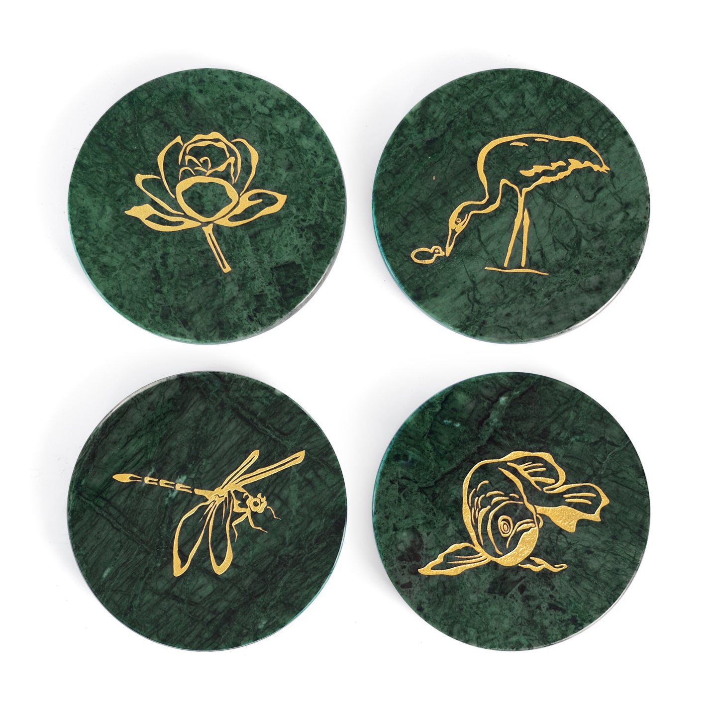 Constellation White Marble Drink Coasters