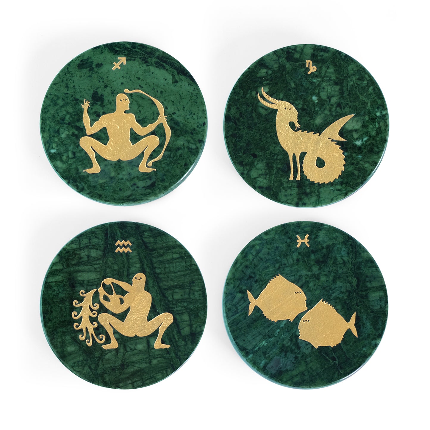 Constellation White Marble Drink Coasters