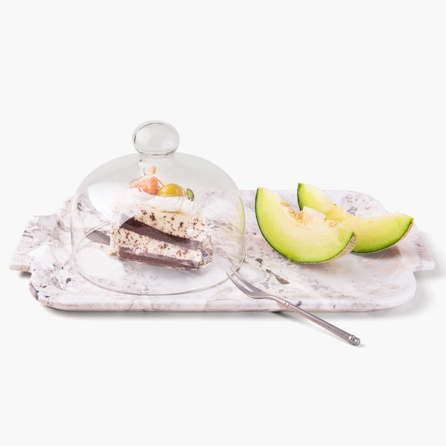 Grey Marble Service Tray Super Light