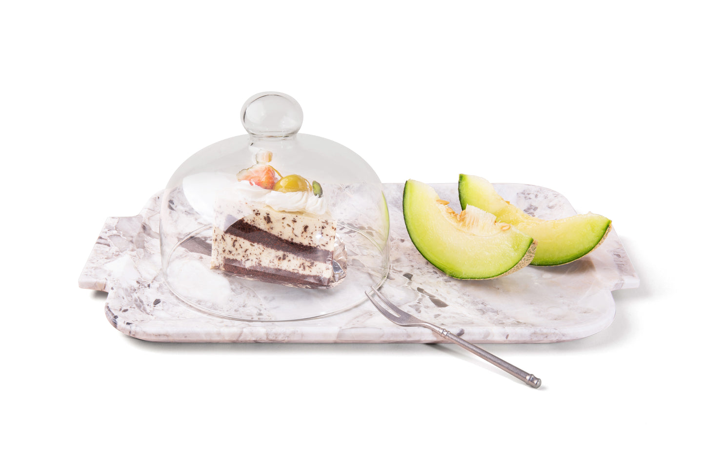 Grey Marble Service Tray Super Light