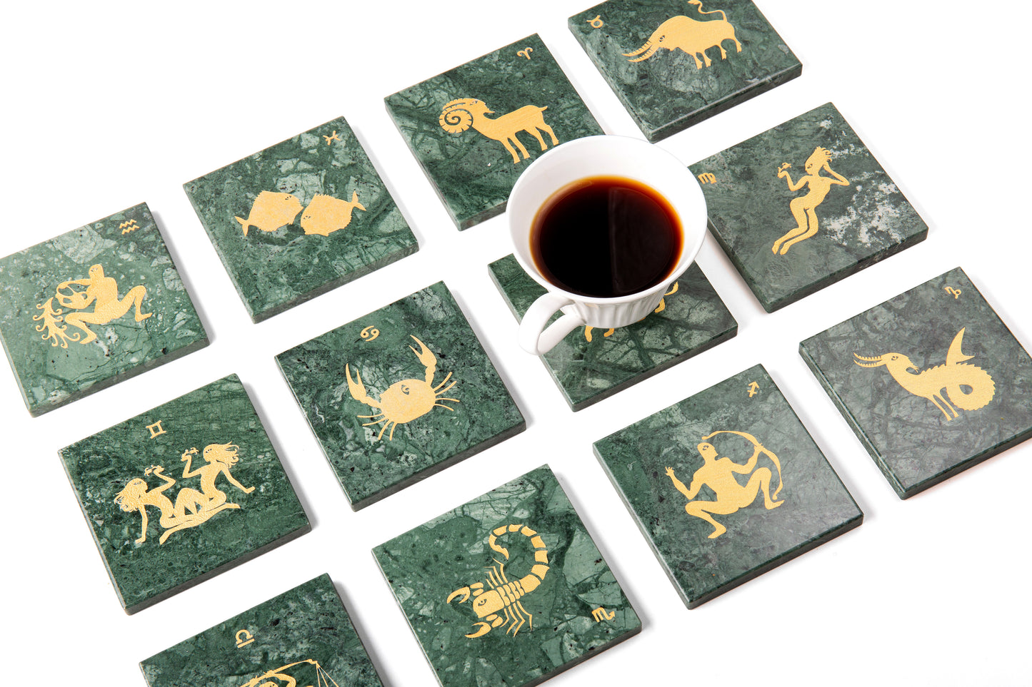Marble Constellation Coasters 12pcs/set