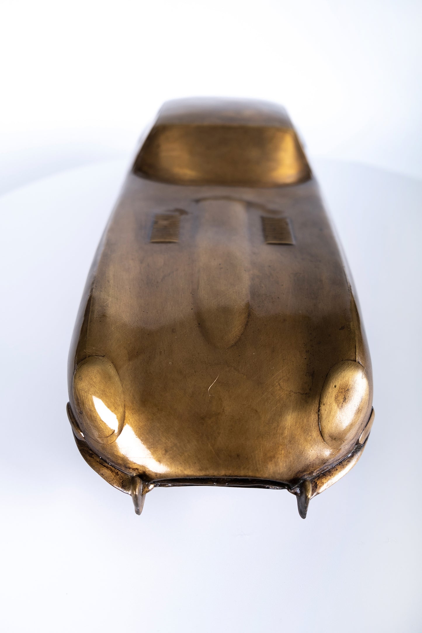 Handcrafted Gold Brass Vintage Car