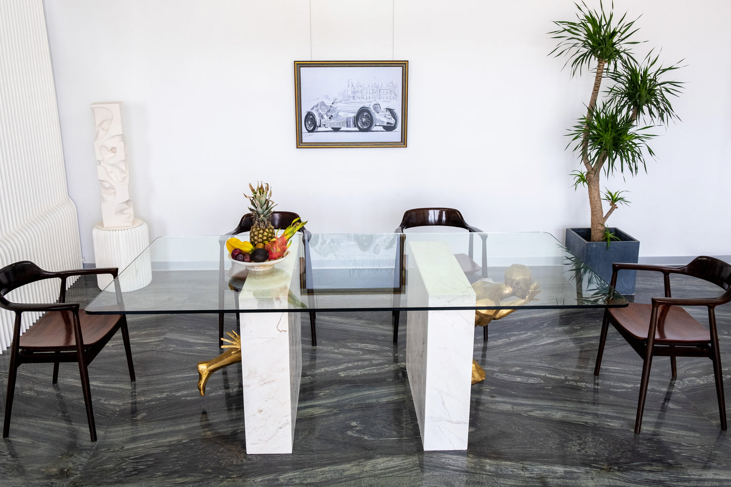Running Man Base with marble table