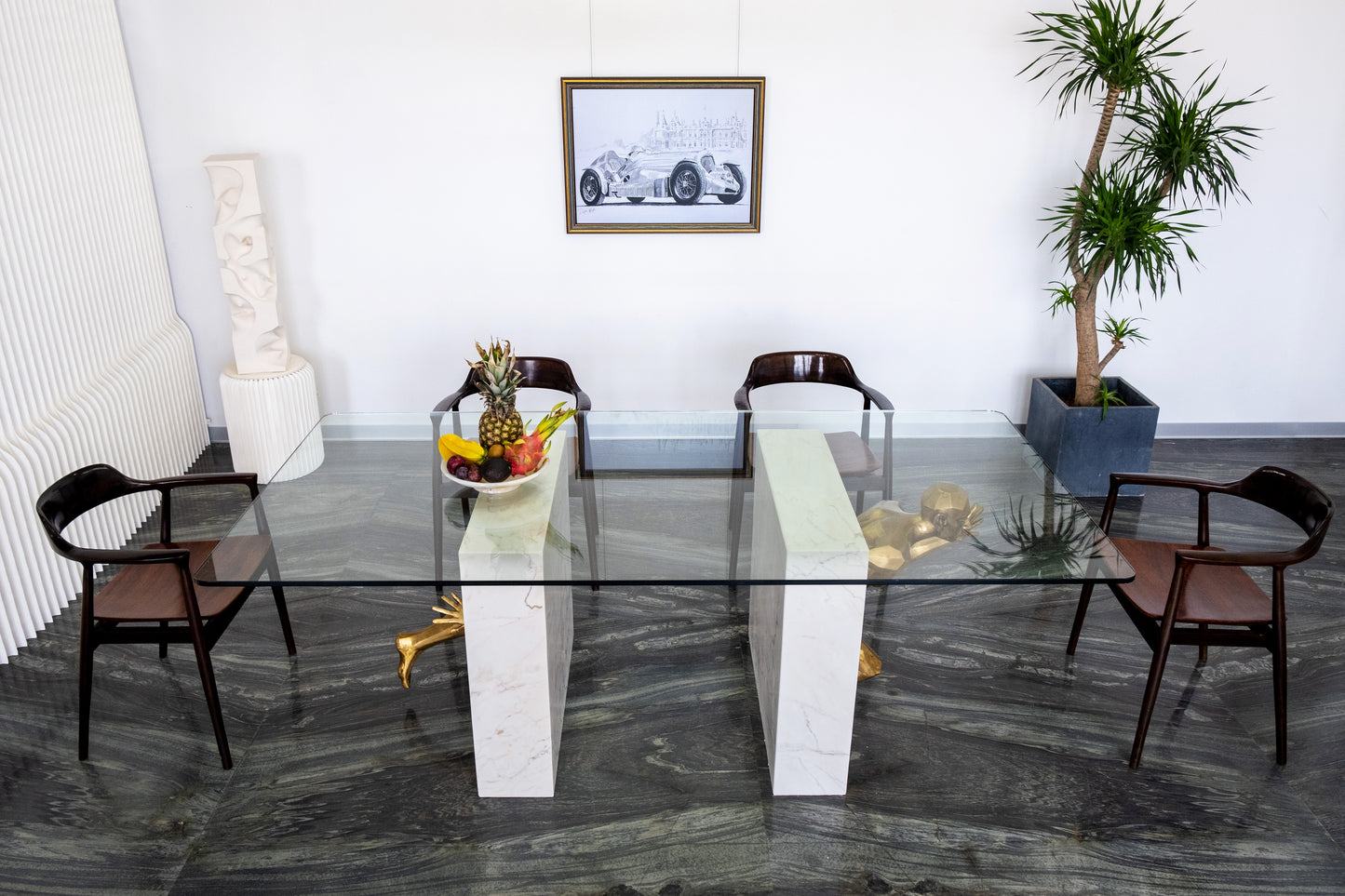 Running Man Base with marble table