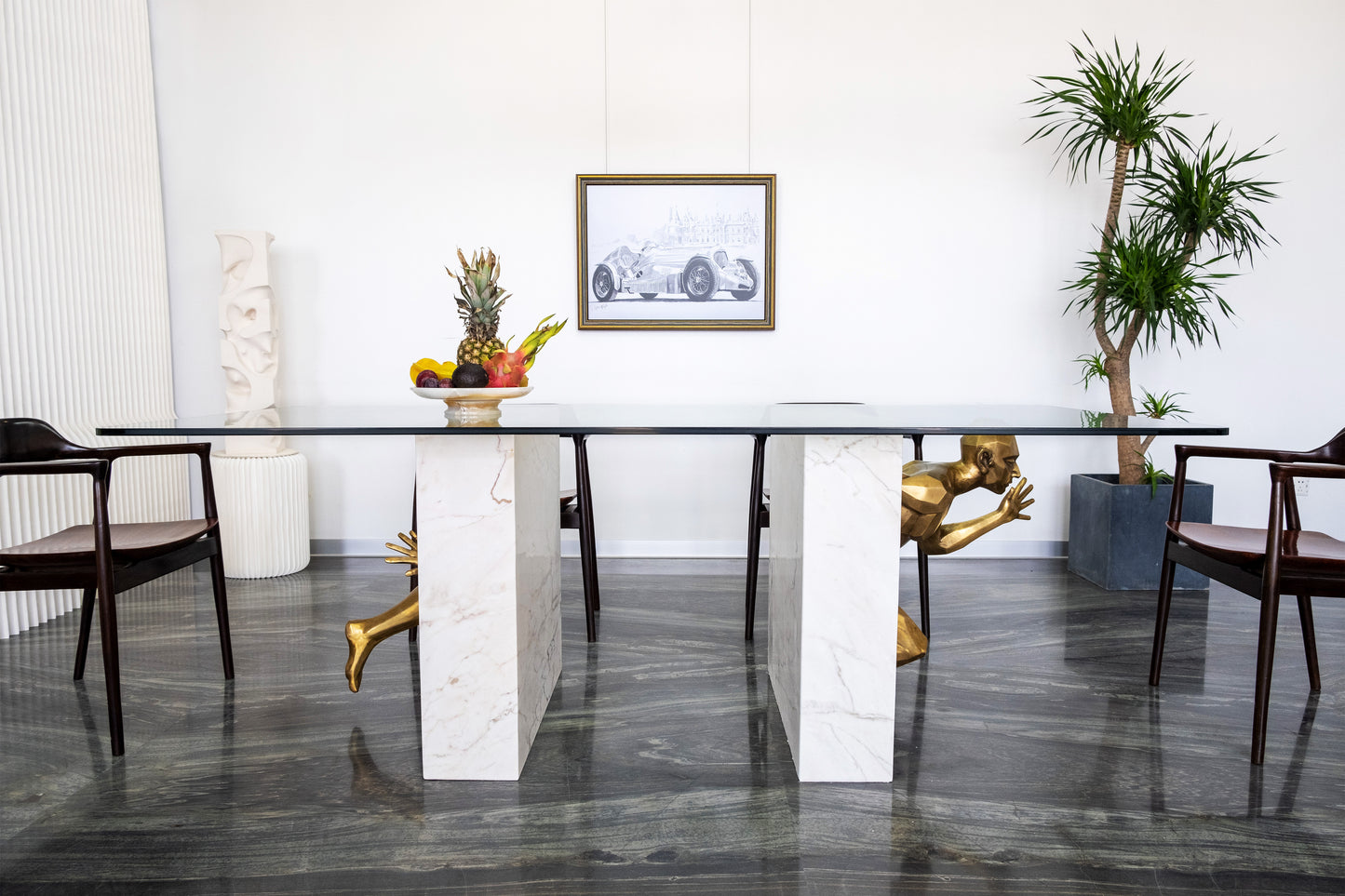 Running Man Base with marble table