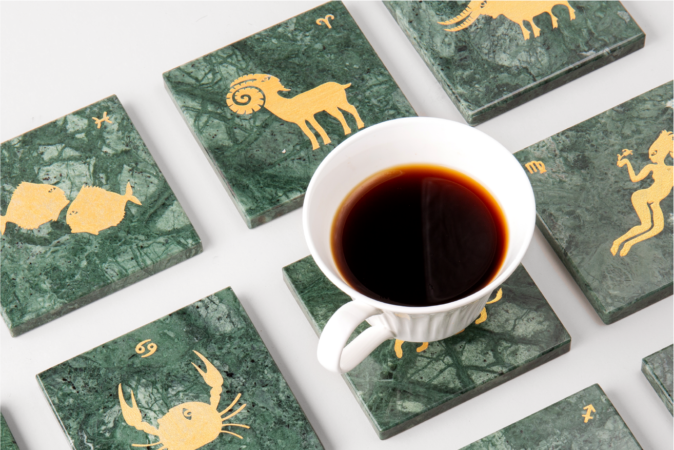 Marble Constellation Coasters 12pcs/set