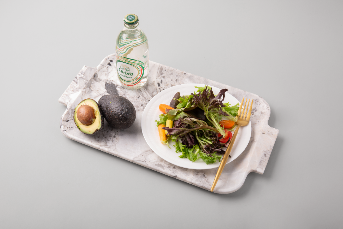 Grey Marble Service Tray Super Light
