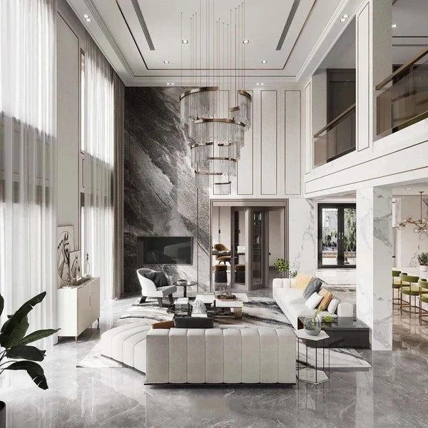 Marble new Chinese style deduces the atmospheric beauty of residence