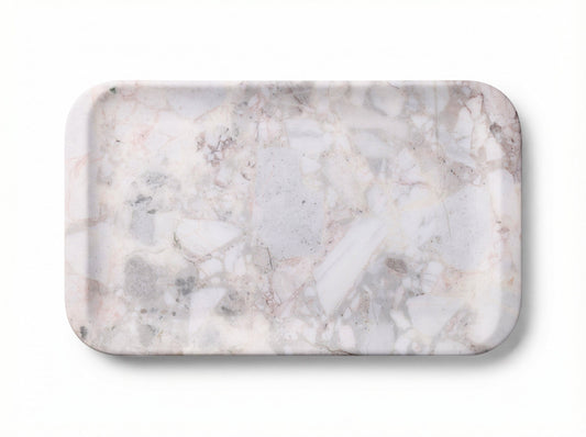 My Panda Grey Marble - Real Stone Trays with Hidden Handles