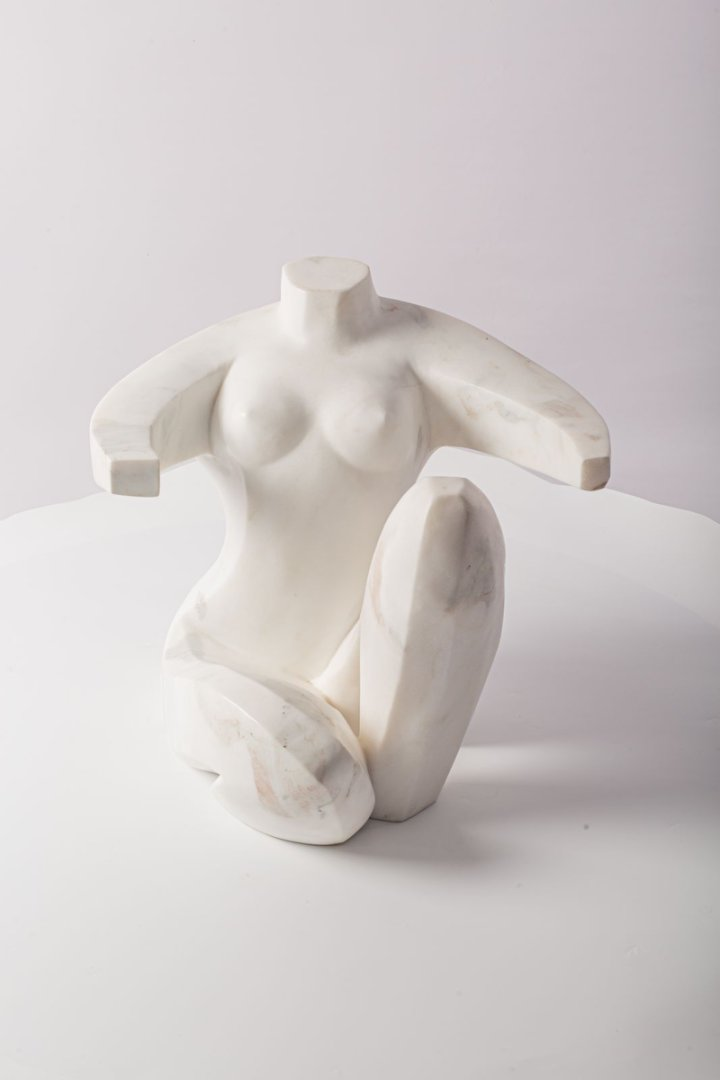 Figurines of Marble - Aura Statue in White Marble