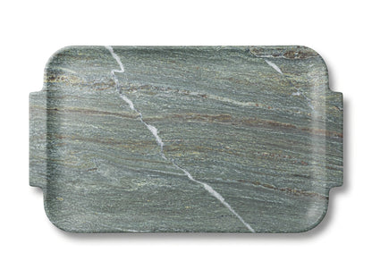 Light Weight Natural Stone Serving Tray with Integrated Handles