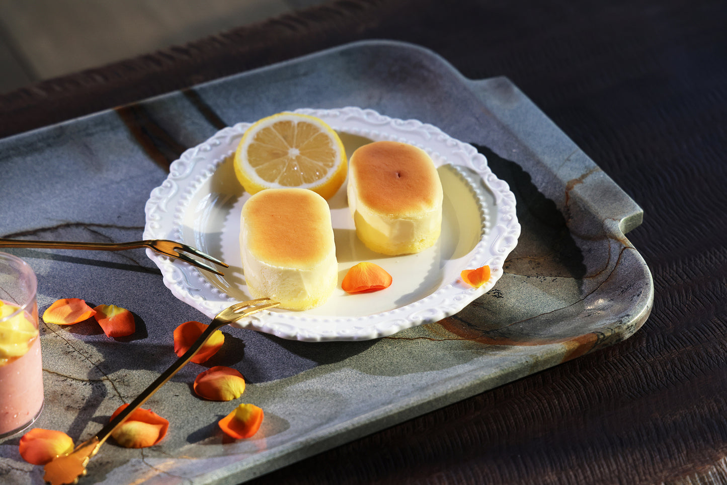 Round Corner Rectangle Grey Green Quartzite Serving Tray