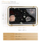 Rectangle Nocturnal Mirage Marble Serving Tray with Brass Handles