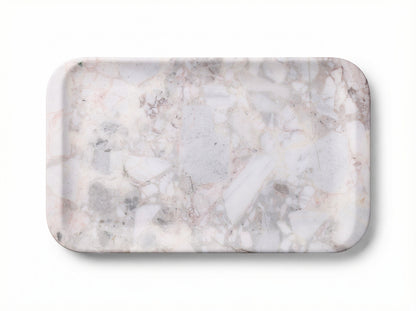 Portable Lightweight Real Stone Tray with Hidden Handles