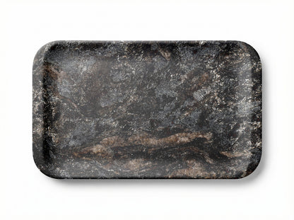 Portable Lightweight Real Stone Tray with Hidden Handles