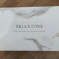 TRIAXTONE - Rectangle Nocturnal Mirage Marble Serving Tray with Brass Handles