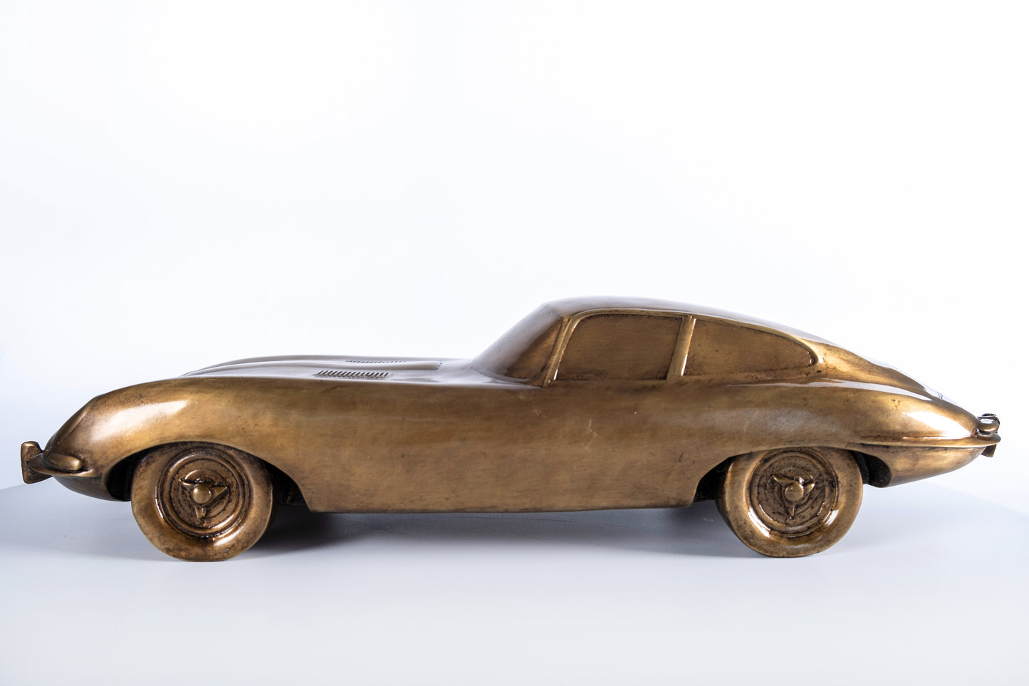 Handcrafted Gold Brass Vintage Car