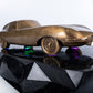 Handcrafted Gold Brass Vintage Car