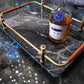 Trays for Household Purposes - Black Marble Serving Tray