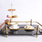 Trays for Household Purposes - Black Marble Serving Tray
