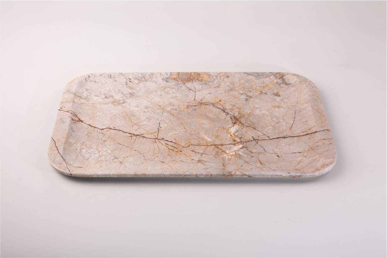 TriaXtone Beige Marble Service Tray Super Light
